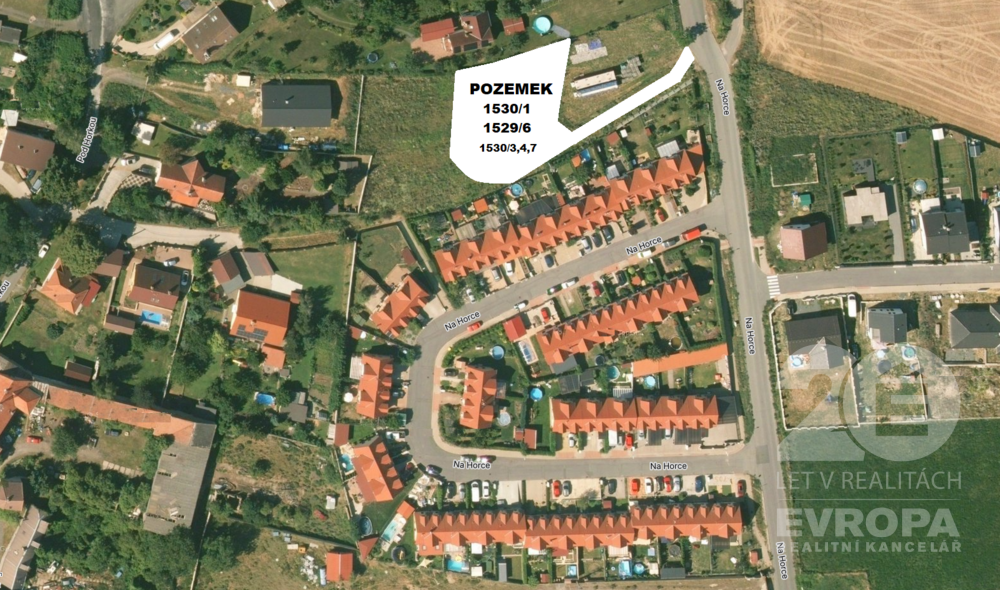 Prodej stavebního pozemku 1262m²